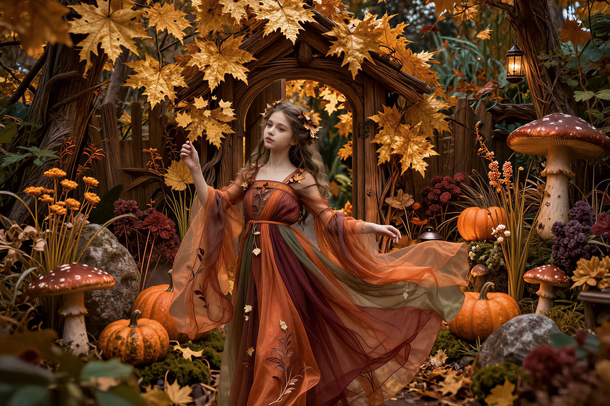 Enchanted Autumn Digital Backdrops, a Background Graphic by 3Motional (Photo 2 of 19)