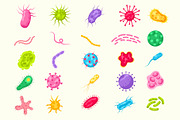 Microorganisms and Bacteria Bundle, an Object Graphic by Artnivora.Std (Thumbnail 2 of 3)
