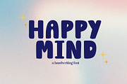 Happy mind font, a Handwritten Font by JJuta (Thumbnail 1 of 6)
