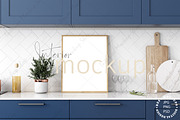 Kitchen Frame Mockup PSD JPG, a Poster Template by Mockup Shop (Thumbnail 1 of 2)