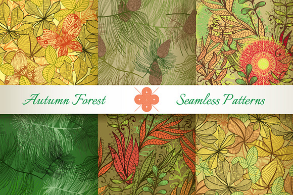 Seamless Autumn Florals