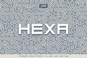 Hexa Geometric Vector Patterns