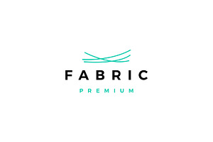 Fabric Logo Vector Icon Illustration