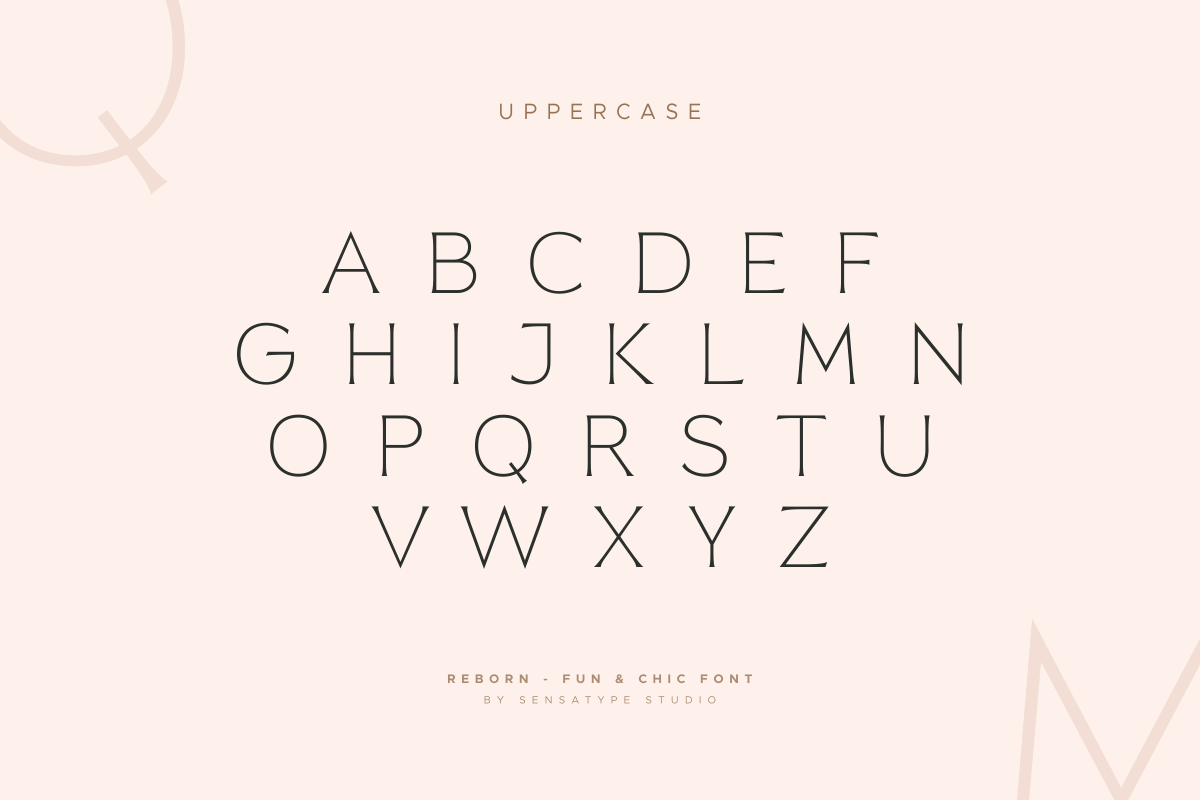 Reborn - Modern Chic Font, a Serif Font by Sensatype (Photo 10 of 16)