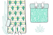 10 Cactus Patterns, a Pattern Graphic by Apolinarias Art (Thumbnail 8 of 9)