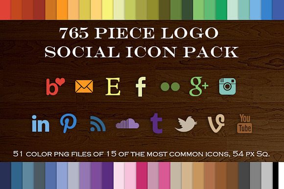765 Piece Logo Social Icon Pack preview 2