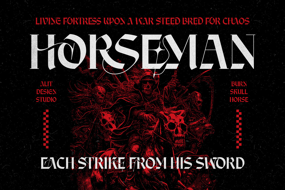 Kensy Zorem Typeface, a Blackletter Font by alit design (Photo 5 of 20)