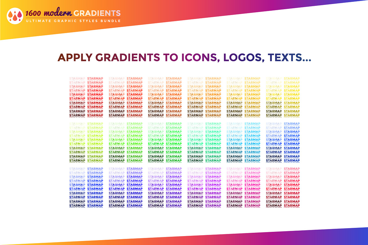 1600 Gradients Graphic Styles Bundle, a Gradient Add-On by ToonPlanet Vector Assets (Photo 7 of 7)