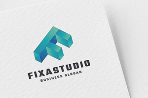 Fixa Studio Letter F Logo, a Branding & Logo Template by Design_Planet