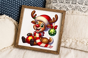 Reindeer Merry Christmas Png, an Illustration by Libby Wishes (Thumbnail 3 of 6)