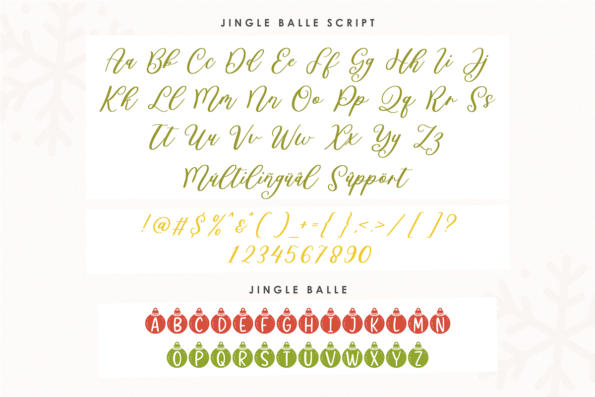Jingle Balle A Christmas Font, a Font by Allouse Studio (Photo 10 of 11)