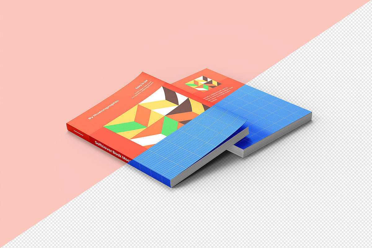 Softcover Book Mockup - 12 views, a Books & Magazine Mockup by Illusiongraphic (Photo 14 of 25)