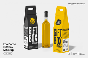 Gift Box Mockup, a Cups & Container Mockup by Unerispace
