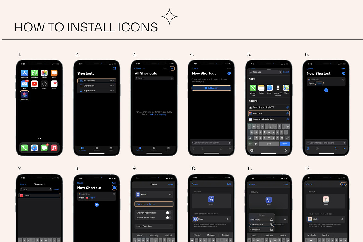 Aesthetic IOS 14 icons set, an Icon by Creatoom (Photo 12 of 13)