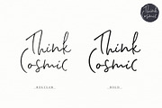 Think Cosmic | A Casual Script, a Script Font by Ayca Atalay (Thumbnail 8 of 11)