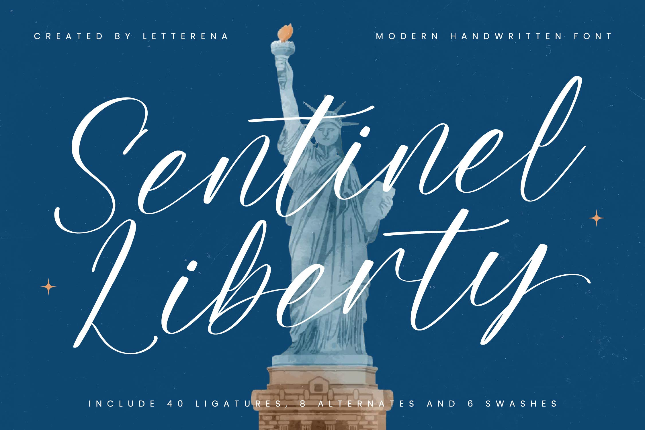 Sentinel Liberty Modern Handwritten, a Script Font by Letterena Studios ...
