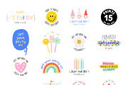 Party Clipart, Cards & Patterns, a Decorative Illustration by Ruslana Lubenets (Thumbnail 6 of 22)
