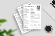 Minimalist two Pages Resume, a Resume Template by Abdul Studio (Thumbnail 4 of 5)