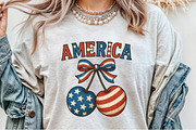 America Cherries Patriotic PNG, an Illustration by Sublimation Artist (Thumbnail 5 of 9)