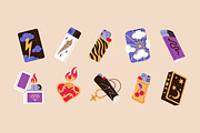 Different lighters set + patterns, an Object Illustration by PaperTrident (Thumbnail 3 of 6)