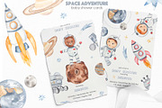 Space adventure watercolor, an Illustration by Marina Ermakova (Thumbnail 6 of 13)