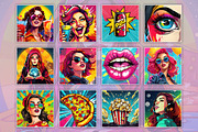 Pop Art Mania Vibrant Collection, an Illustration by Fun Digital (Thumbnail 6 of 6)