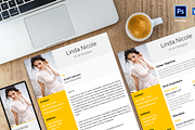 Olime Resume Template, a Resume Template by AdminUIUX (Thumbnail 1 of 5)