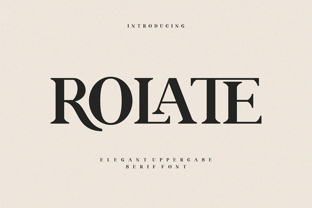 ROLATE Ligature Serif Typeface, a Serif Font by Alfinart (Photo 1 of 10)