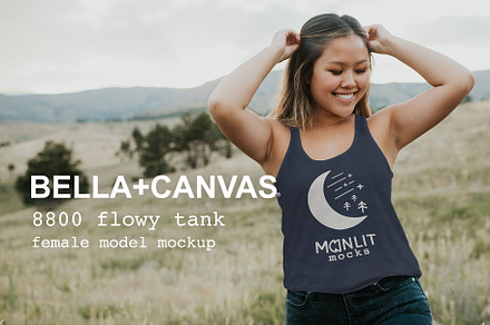 Bella Canvas 8800 Tank Model Mockup
