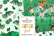 Cheerleader Repeatable Patterns, a Pattern Graphic by Masha  Studio (Thumbnail 6 of 8)