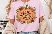 Hello Pumpkin PNG, Fall Sublimation, a Seasonal Illustration by Rose Art (Thumbnail 3 of 4)