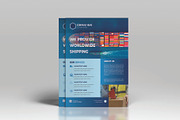 Sale logistics flyer design template, a Flyer Template by Workhu (Thumbnail 2 of 4)