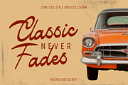 Nostalique Script Retro Script Font, a Font by PutraCetol Studio (Thumbnail 4 of 5)