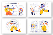10 Archery Sport Illustration, a Sport Illustration by denayunebgt (Thumbnail 3 of 4)