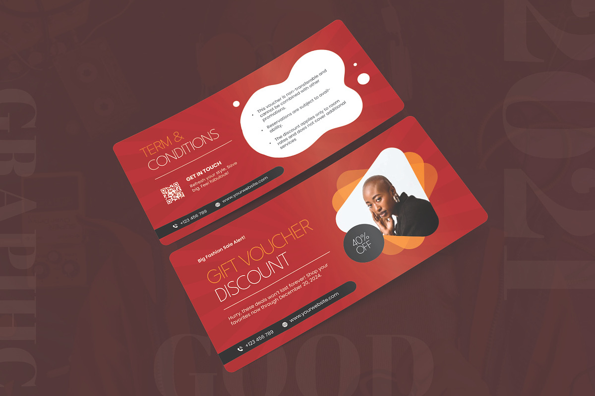 Discount Sale - Gift Voucher, a Print Template by AQR Studio (Photo 2 of 2)