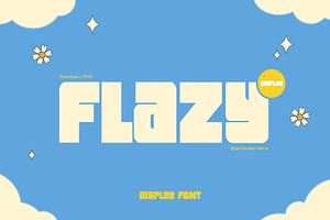 Flazy Display Font