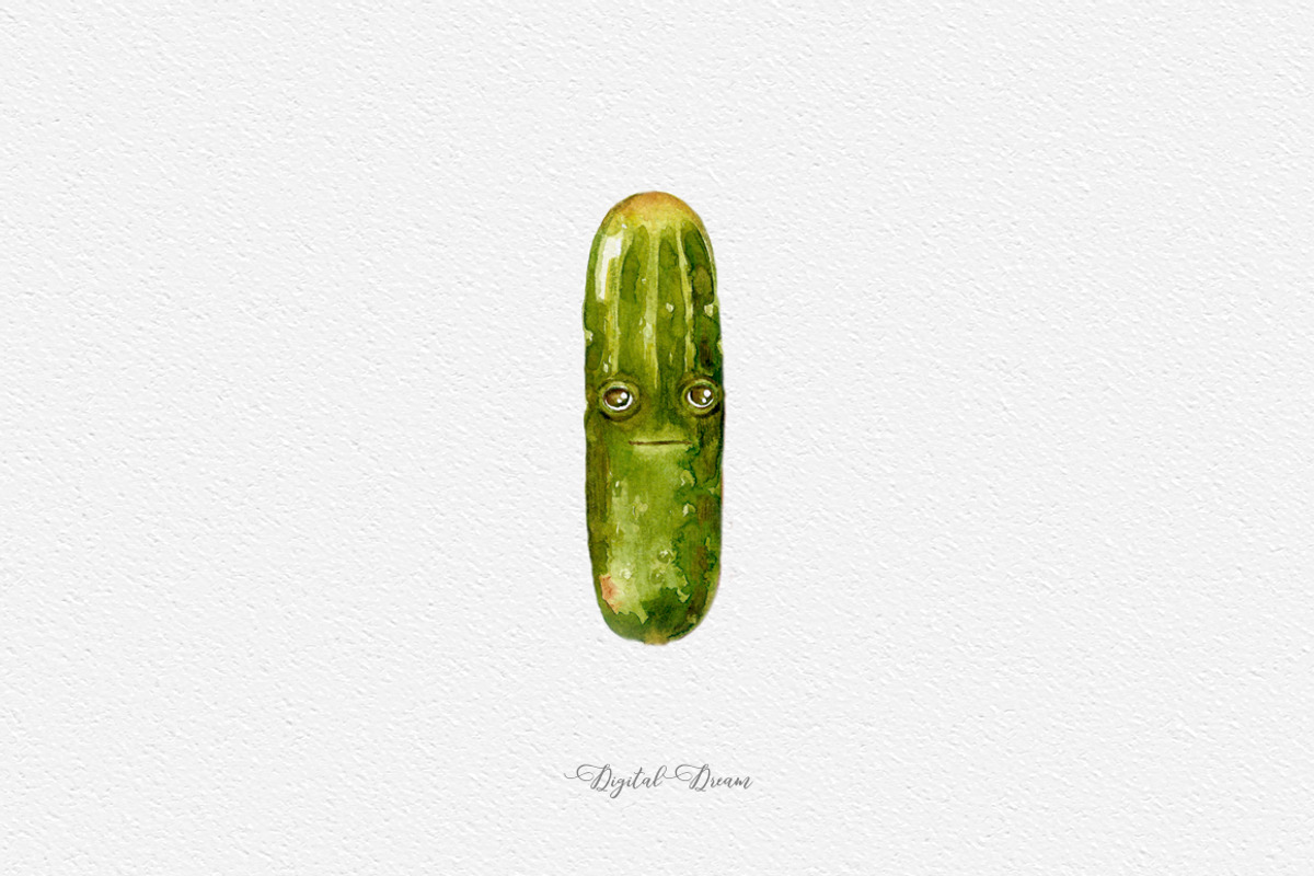 Vegetables - cartoon character, an Illustration by DigitalDream (Photo 6 of 7)