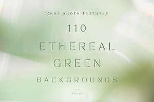 110 Ethereal Green Backgrounds, an Abstract Photo by Allure Art