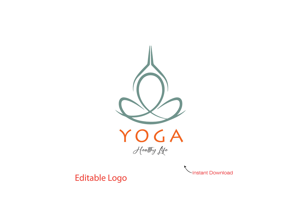 Modern Yoga Logo Design, a Branding & Logo Template by YUDesignStore (Photo 1 of 7)