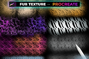 55 FUR TEXTURE Brushes for PROCREATE, a Brush Add-On by Graphics Resources (Thumbnail 8 of 10)