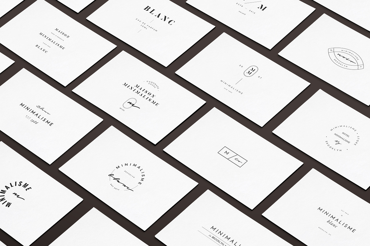50 Minimal Fashion Brand Logos, a Branding & Logo Template by T E M P L Y (Photo 3 of 7)