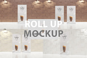 Standing banner Roll up Mockup, a Mockup by mojojojo97 (Thumbnail 1 of 6)