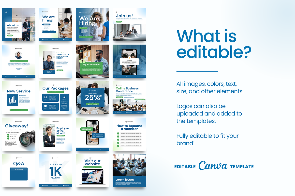Social Media | IG, FB, LinkedIn, a Social Media Template by Studio B | Canva Template (Photo 10 of 12)