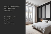 Paris Home | Bedroom No. 2 Mockup, a Household Mockup by Blixa 6 Studios (Thumbnail 3 of 8)