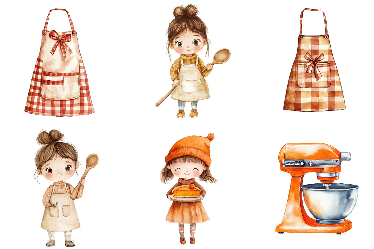 Pumpkin Spice Watercolor Clipart, an Illustration by CitraGraphics (Photo 3 of 6)
