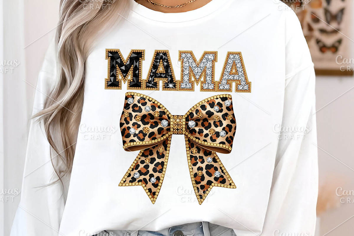 Leopard Bling Mama PNG, an Illustration by Canvas Craft (Photo 6 of 6)