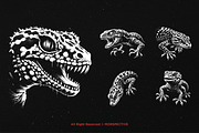 10 Bundle Dark Art Death Gecko Anger, an Illustration by Morspective (Thumbnail 3 of 7)