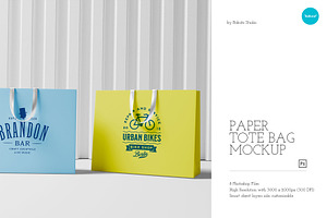Paper Tote Bag - Mockup