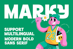 Marky Modern Bold Sans Serif Font