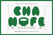 Matcha Brew - Blurry Bubble Font, a Sans Serif Font by Typia Nesia (Thumbnail 4 of 12)